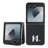 Karl Lagerfeld для Galaxy Z Flip 6 чехол PU-кожа Saffiano Monogram Metal logo Black