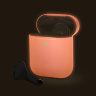 Чехол Elago Slim Silicone case для AirPods 1/2, розовый неон