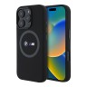 BMW для iPhone 16 Pro чехол M-Collection Liquid silicone Ring Metal camera Hard Black (MagSafe)