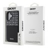 DKNY для iPhone 16 чехол PU Repeat texture with Cardslot Metal logo Hard Black