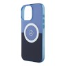 Mercedes для iPhone 16 Pro Max чехол PC/TPU Double layer Bicolor Hard Purple/Blue (MagSafe)