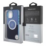 Mercedes для iPhone 16 Pro Max чехол PC/TPU Double layer Bicolor Hard Purple/Blue (MagSafe)