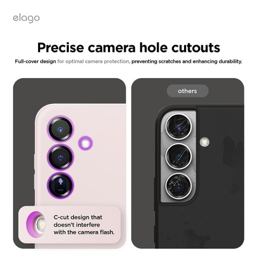 Elago для Galaxy S25 чехол Soft silicone (Liquid) Lovely Pink