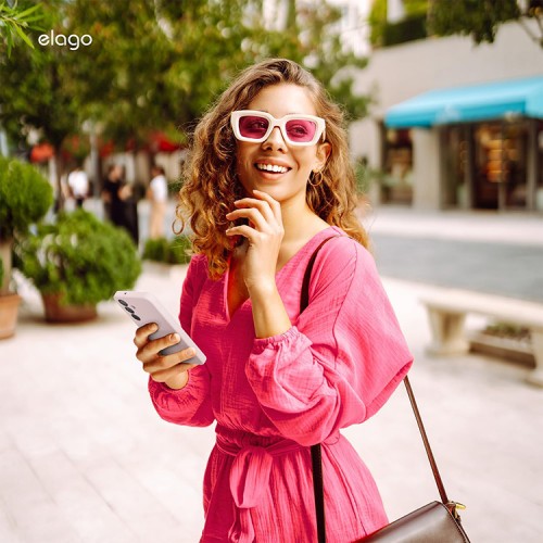 Elago для Galaxy S25 чехол Soft silicone (Liquid) Lovely Pink