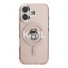 Karl Lagerfeld для iPhone 16 чехол PC/TPU Sketch Choupette Pink (MagSafe)