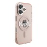 Karl Lagerfeld для iPhone 16 чехол PC/TPU Sketch Choupette Pink (MagSafe)