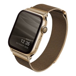 Ремешок Uniq Dante Strap Steel для Apple Watch All 42-44-45 мм, золотой
