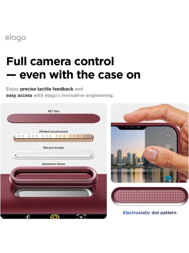 Elago для iPhone Air чехол Magnetic Silicone Burgundy (MagSafe)