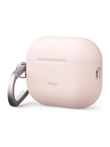 Elago для AirPods Pro 3 чехол Silicone Hang case Sand Pink