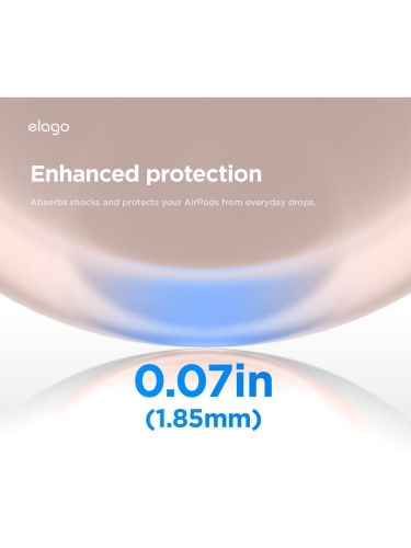 Elago для AirPods Pro 3 чехол Silicone Hang case Sand Pink