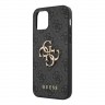 Чехол Guess 4G Big metal logo Hard для iPhone 12 | 12 Pro, серый