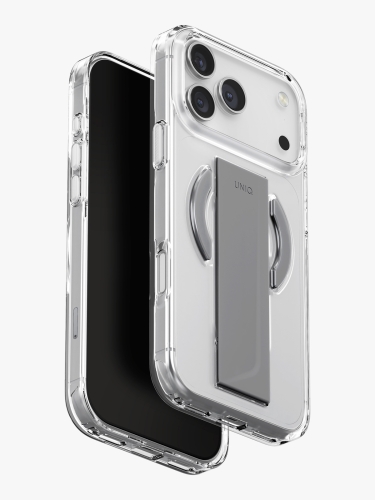 Uniq для iPhone 17 Pro Max чехол Heldro Air with FlexGrip Lucent Clear (MagSafe)