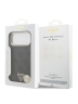 Guess для iPhone 17 Pro Max чехол PU 4G Triangle Diamond metal logo Gold camera Hard Black (MagSafe)