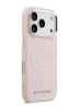Karl Lagerfeld для iPhone 17 Pro Max чехол PU Debossed Initials Metal logo & Camera Hard Pink (MagSafe)