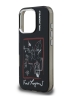 Karl Lagerfeld для iPhone 16 Pro чехол PC/TPU Sketch Metal Camera Hard Black