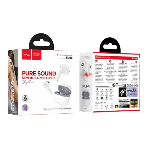 HOCO наушники TWS EQ28 Bird True wireless White star