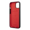 Чехол Ferrari Liquid Silicone with metal logo Hard для iPhone 13, черный