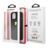 Чехол Ferrari Liquid Silicone with metal logo Hard для iPhone 13, черный