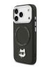 Karl Lagerfeld для iPhone 17 Pro Max чехол Crossbody PU NFT Karl head Metal&Cam Hard +Strap Blk (MagSafe)