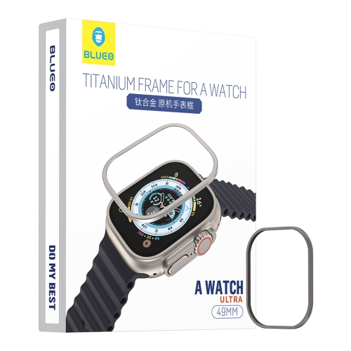 BlueO рамка для Apple Watch Ultra 1/2/3 49 mm, Titanium Frame Black Titanium