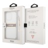 Чехол Guess 4G Stripe Hard Transparent +Gold charm для iPhone 13 Pro