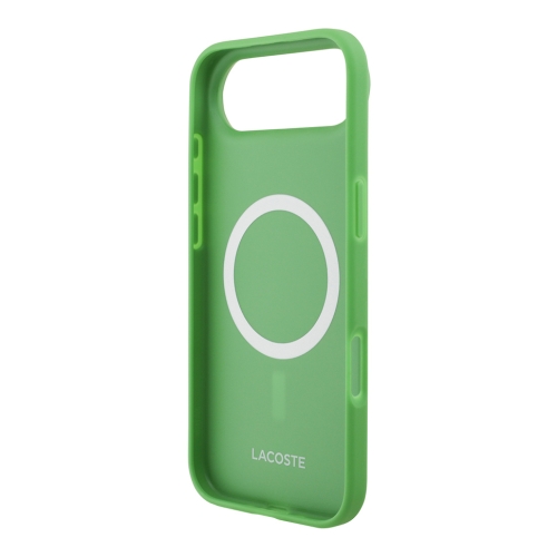 Lacoste для iPhone Air чехол PVC Lacquer Metal logo Hard Estragon (MagSafe)