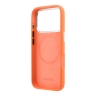 Lacoste для iPhone 17 Pro Max чехол Liquid silicone Lacquer Metal logo & Cam Hard Orange (MagSafe)