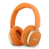 Guess наушники беспроводные накладные Bluetooth HP ENC Rectangle Satined PU Script Metal Logo Orange