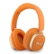 Guess наушники беспроводные накладные Bluetooth HP ENC Rectangle Satined PU Script Metal Logo Orange