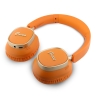 Guess наушники беспроводные накладные Bluetooth HP ENC Rectangle Satined PU Script Metal Logo Orange
