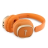 Guess наушники беспроводные накладные Bluetooth HP ENC Rectangle Satined PU Script Metal Logo Orange
