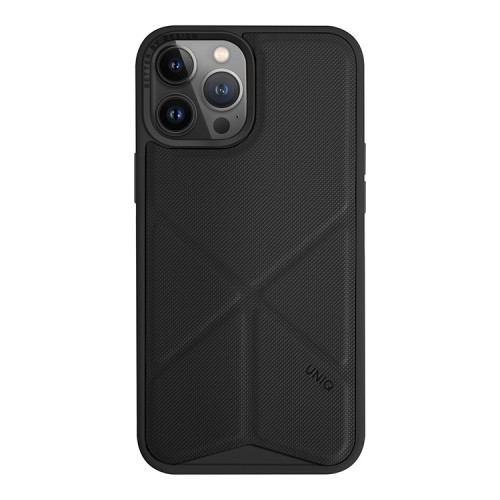 Чехол подставка Uniq Transforma для iPhone 14 Pro, черный (MagSafe)