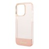 Чехол Guess Translucent w Electroplated camera Hard для iPhone 14 Pro Max, розовый