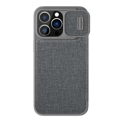 Чехол Nillkin Qin Pro (Cloth) для iPhone 14 Pro Max, Classical Grey