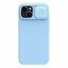 Чехол Nillkin CamShield Silky Silicone для iPhone 14 Plus, Blue Haze