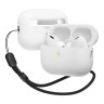 Чехол Elago Liquid case with Round strap для AirPods Pro 2, белый