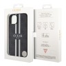 Чехол Guess PU 4G Stripes Hard для iPhone 13, черный (MagSafe)