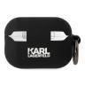 Karl Lagerfeld для Airpods Pro 2 чехол Silicone case with ring NFT Karl & Choupette Black