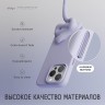 Elago для iPhone 15 Pro чехол Soft silicone (Liquid) Purple (MagSafe)