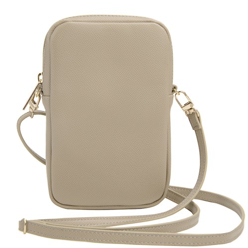 Guess для смартфонов сумка Wallet Zipper Pouch PU Grained leather 4G metal logo Light Gold