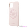 Чехол Guess Silicone collection 4G logo для iPhone 11, розовый
