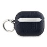 Karl Lagerfeld для Airpods 3 чехол PU Saffiano Monogram with ring NFT Metal Head Choupette Black