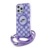 Karl Lagerfeld для iPhone 15 Pro Max чехол Crossbody PC/TPU NFT Karl&Choup Head Purple (MagSafe) +Cord