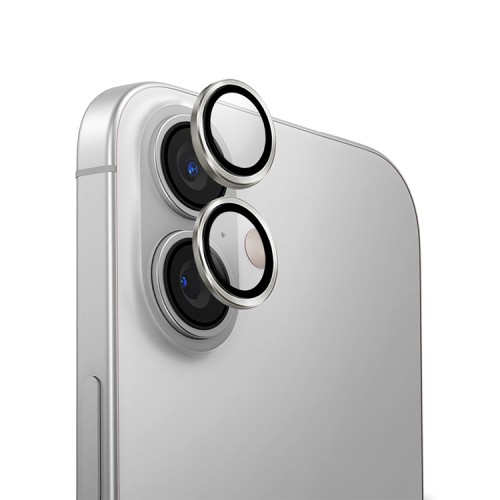 Uniq стекло для iPhone 16/16 Plus OPTIX Camera Lens AluGuard Silver