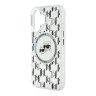Karl Lagerfeld для iPhone 16 чехол PC/TPU Monogram NFT Karl&Choupette прозрачный (MagSafe)