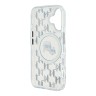 Karl Lagerfeld для iPhone 16 чехол PC/TPU Monogram NFT Karl&Choupette прозрачный (MagSafe)