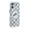 Karl Lagerfeld для iPhone 16 чехол PC/TPU Monogram NFT Karl&Choupette прозрачный (MagSafe)