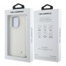 Karl Lagerfeld для iPhone 16 Pro чехол PU-кожа Grained Full Wrapped Beige (MagSafe)