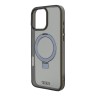 TUMI для iPhone 16 Pro Max чехол PC/TPU + Aluminium Ring stand Hard Black (MagSafe)