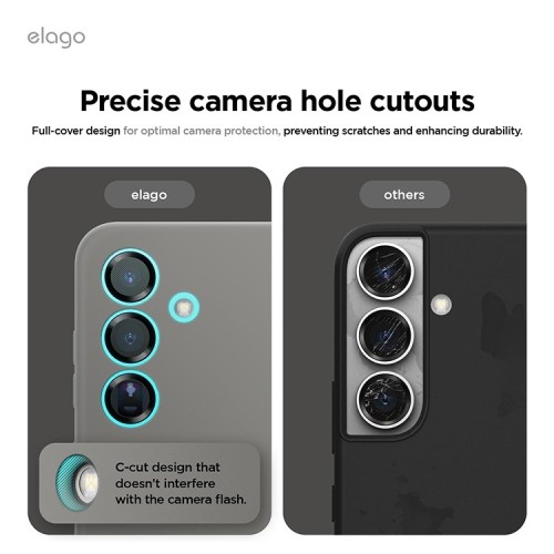 Elago для Galaxy S25 чехол Soft silicone (Liquid) Medium Grey